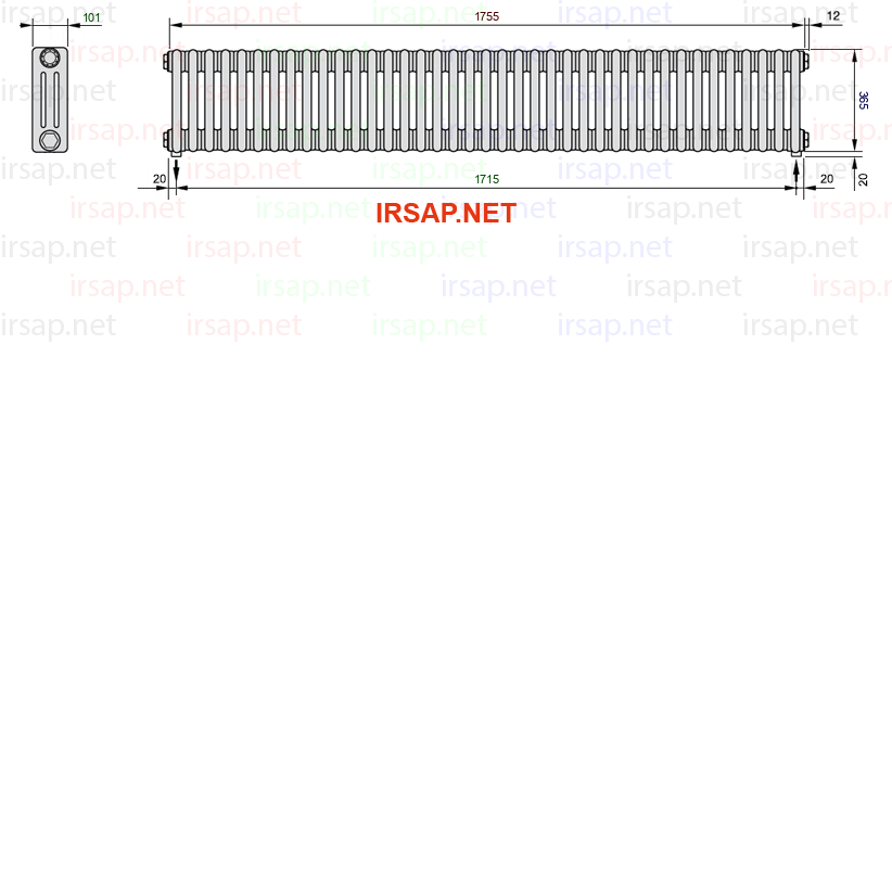 Радиатор IRSAP Tesi 30365/39 T16 CL 01